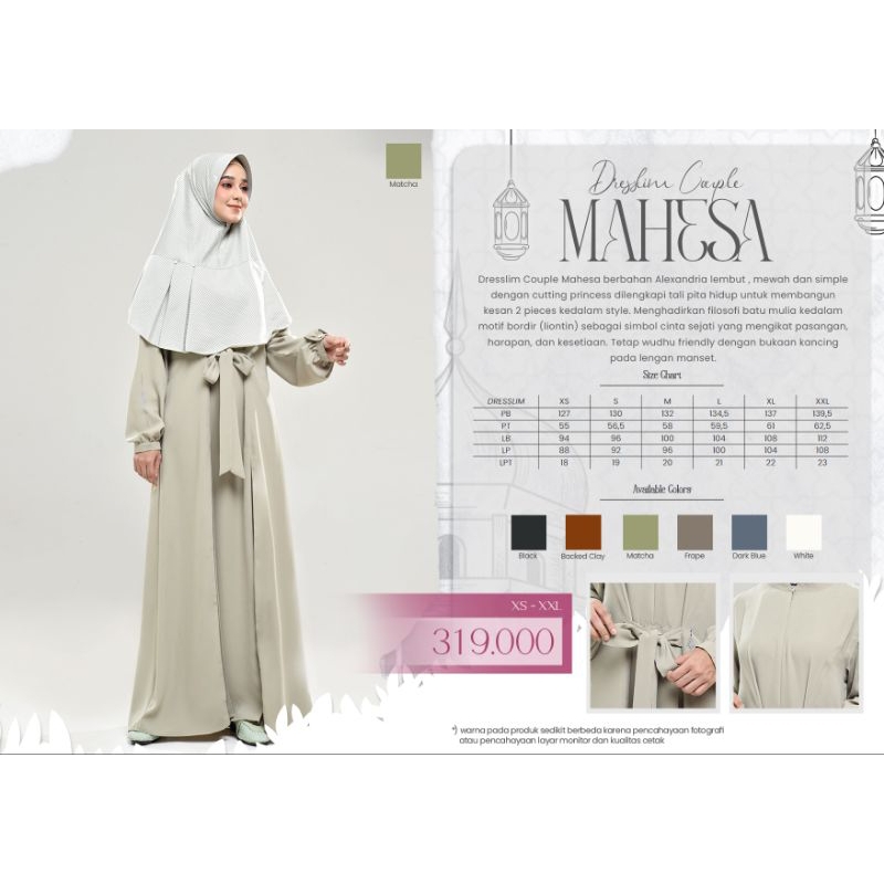 RABBANI ORI/ GAMIS RABBANI - DRESSLIM COUPLE MAHESA