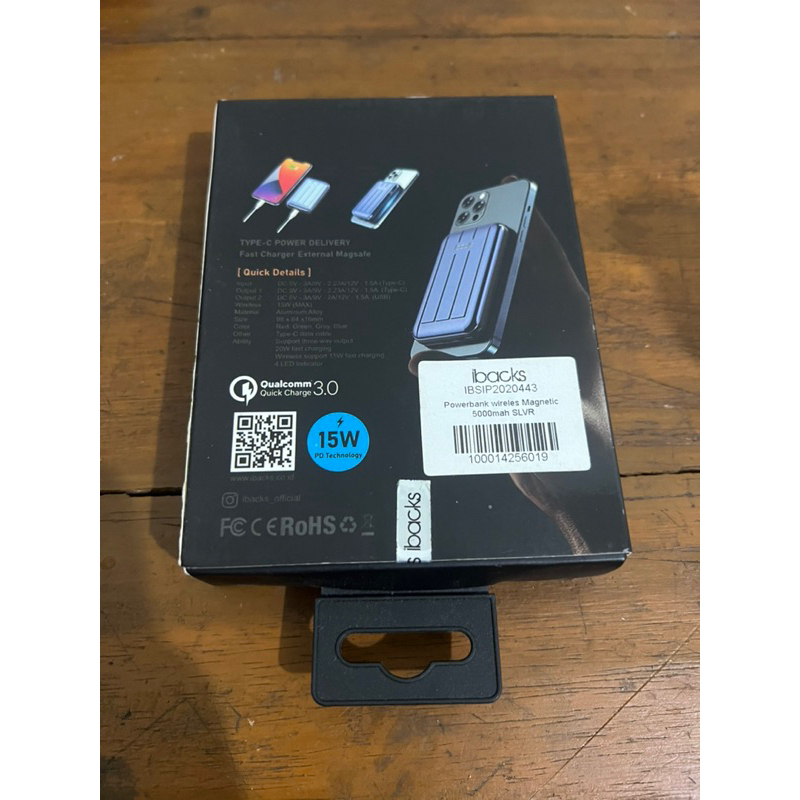 Ibacks Powerbank Wireles Magnetic