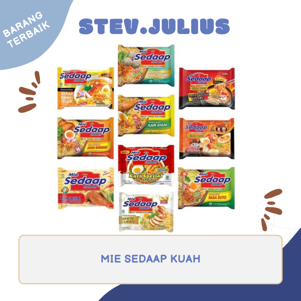 

mie sedaap kuah all varian 90gr PROMO SATUAN