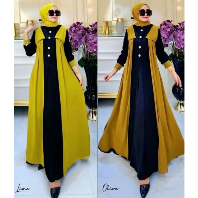 COD Hania Dress Ceruty Babydoll Premium // Gamis Wanita Muslim Jumbo M L XL XXL // Dress Pesta Wanita Muslim // Baju Kondangan Wanita Terbaru 2023 // Fashion Wanita Muslimah // Gamis Malaysia Kekinian // Outfit Wanita Remaja Termurah // Casual Dress