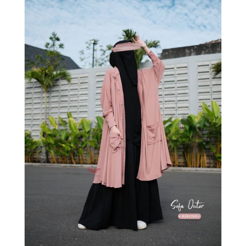 Sefa outer by khumaira syari | outer knit | jaket outer | jaket syari