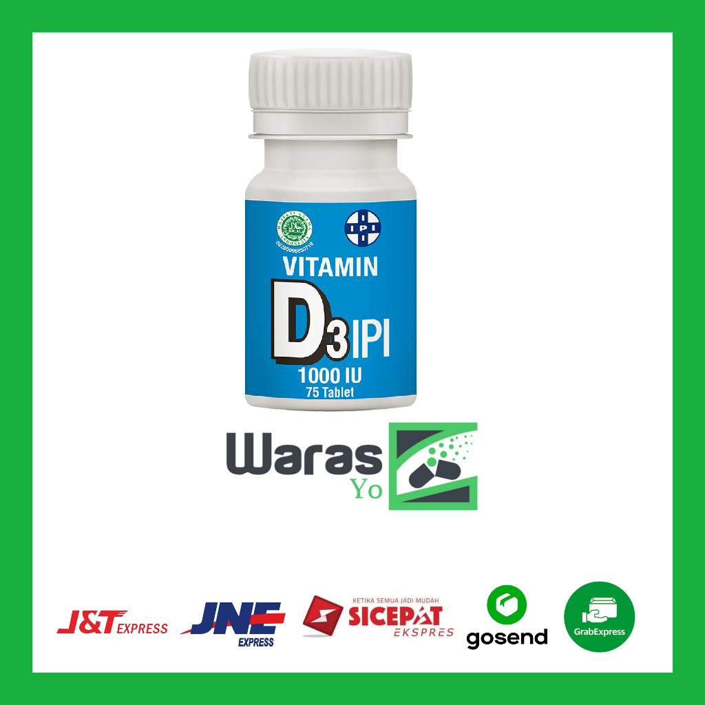 [SW] Vitamin D3 1000 IU IPI 75 Tablet / VITAMIN D3 IPI / IPI VITAMIN D3