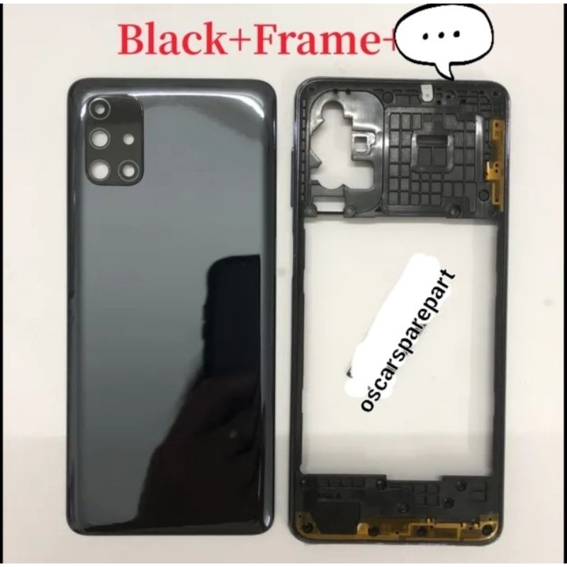 BACKDOOR BACK KESING FULLSET BEZZEL SAMSUNG M51 ORIGINAL NEW