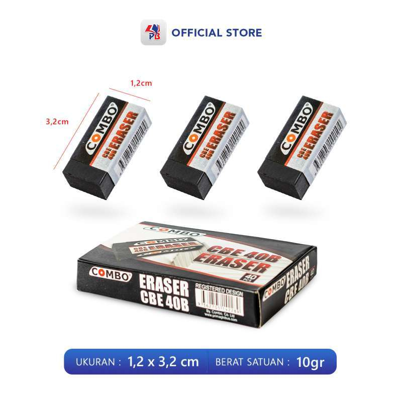 

Penghapus Pensil Stip Hapusan Eraser hITAM dan Putih 2B Mini