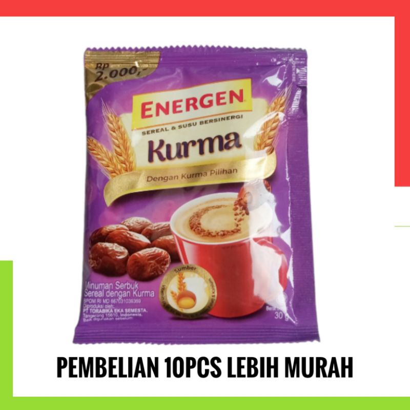 

ENERGEN KURMA 30GRAM