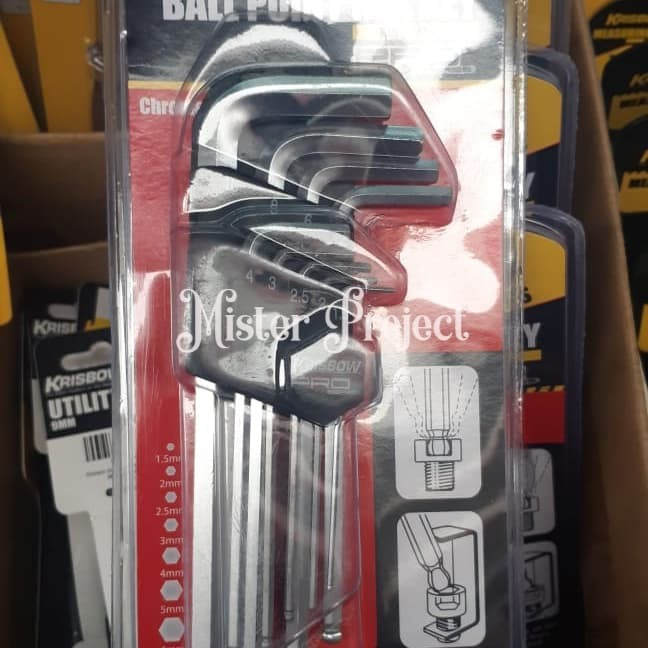 Kunci L Krisbow Ballpoint Hex Key Kunci L Krisbow