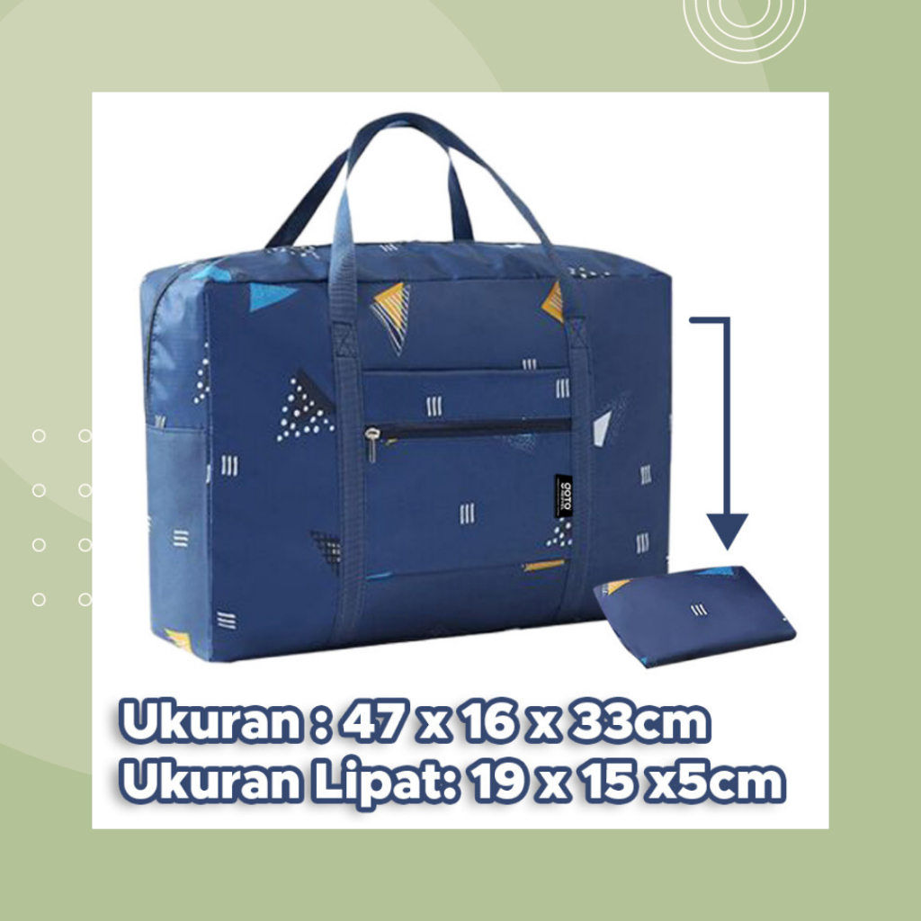 Goto Nesvel Tas Traveling Lipat Motif Besar Jumbo Travel Organizer Bag