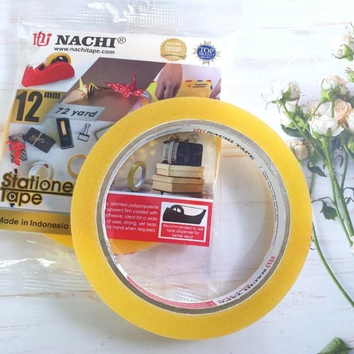 

Isolasi Bening Nachi Tape 1/2 inch 12mm x 72yard 12 mm 72 yard