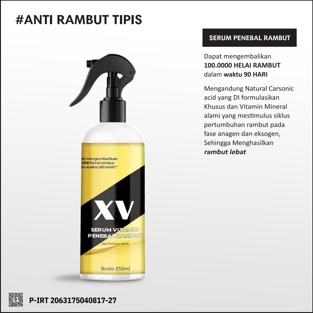 21 Hair Growth - Hair Tonic Penebal Rambut-XV1 - 250ml