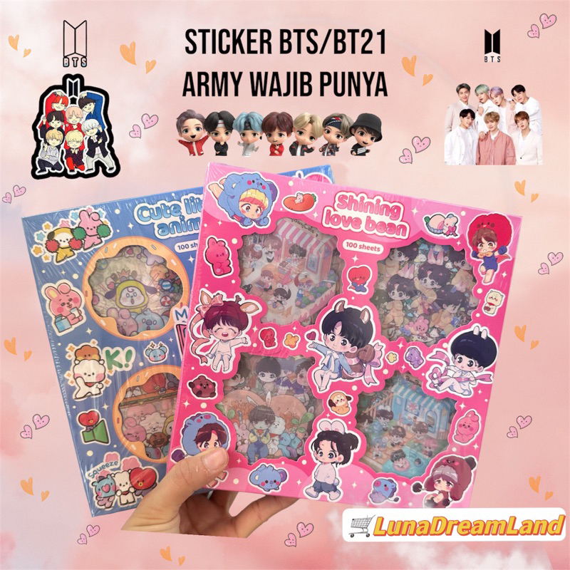 

Sticker BTS/BT21 isi 100Lembar (Army Wajib Punya Nih)