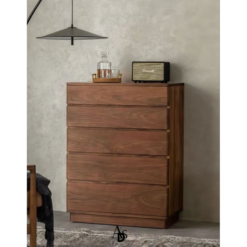 lemari laci kayu jati lemari kabinet drawer 5 laci