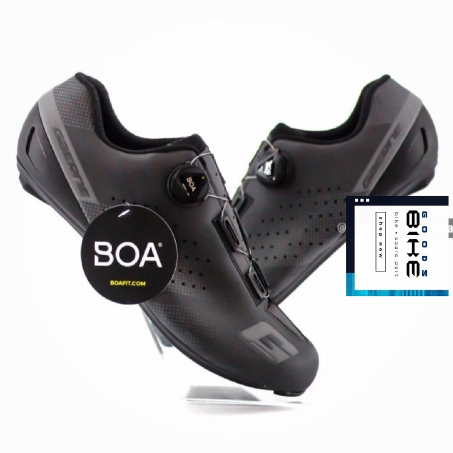 Shoes - Sepatu Gaerne Tornado Black Carbon Cleat Road Bike