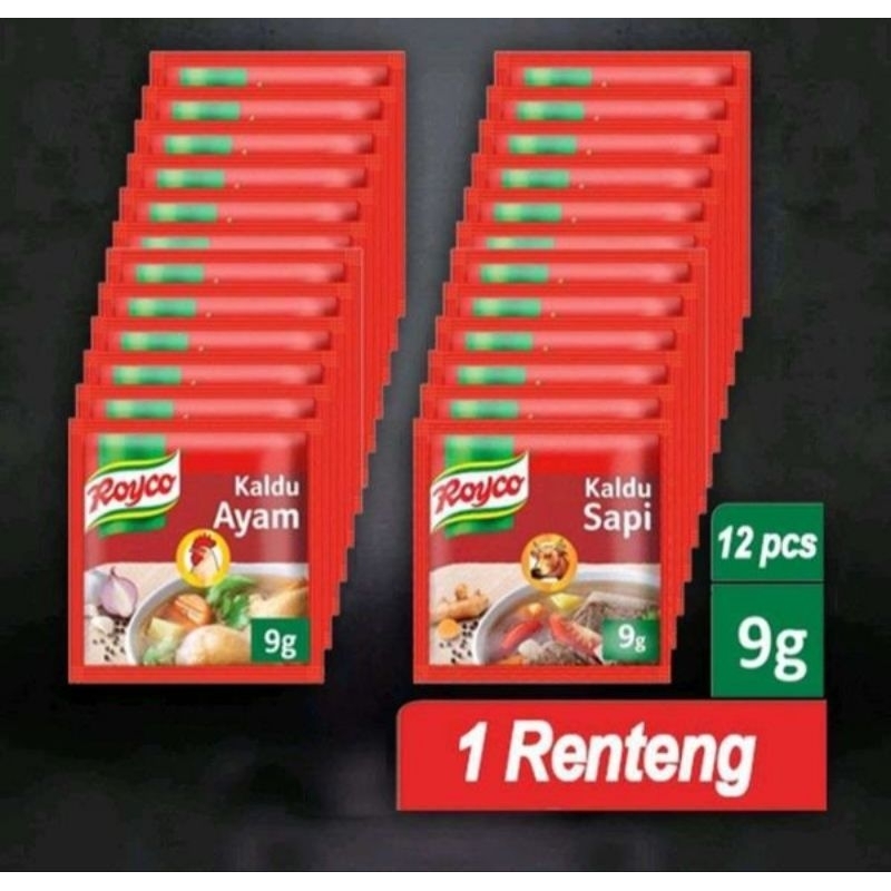 

ROYCO SACHET / ROYCO SASET / ROYCO RENTENG / ROYCO RENCENG AYAM SAPI 12 x 9 gr