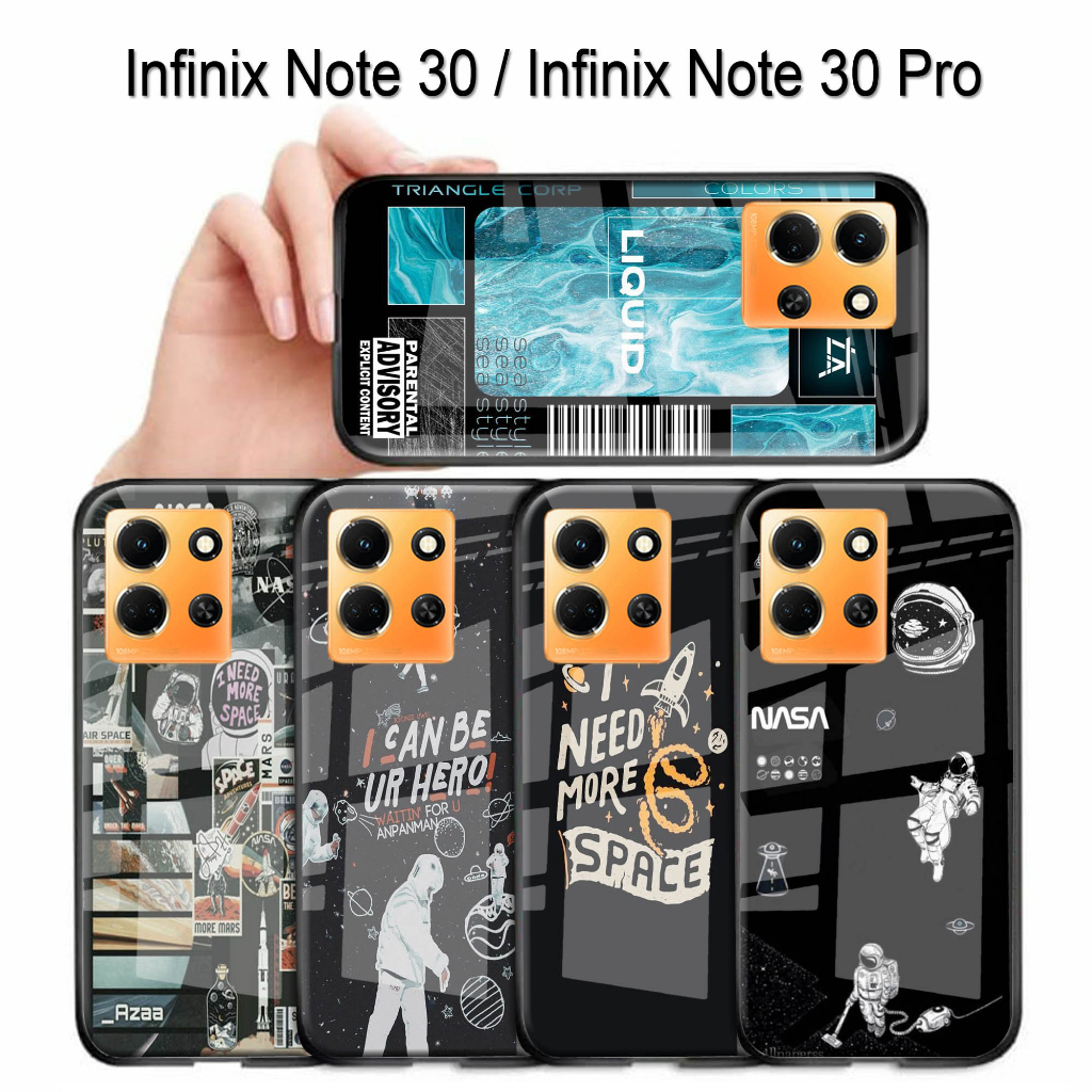 (S150) Softcase Kaca  INFINIX NOTE 30 -  NOTE 30 PRO  casing handphone  INFINIX NOTE 30 - NOTE 30 PR