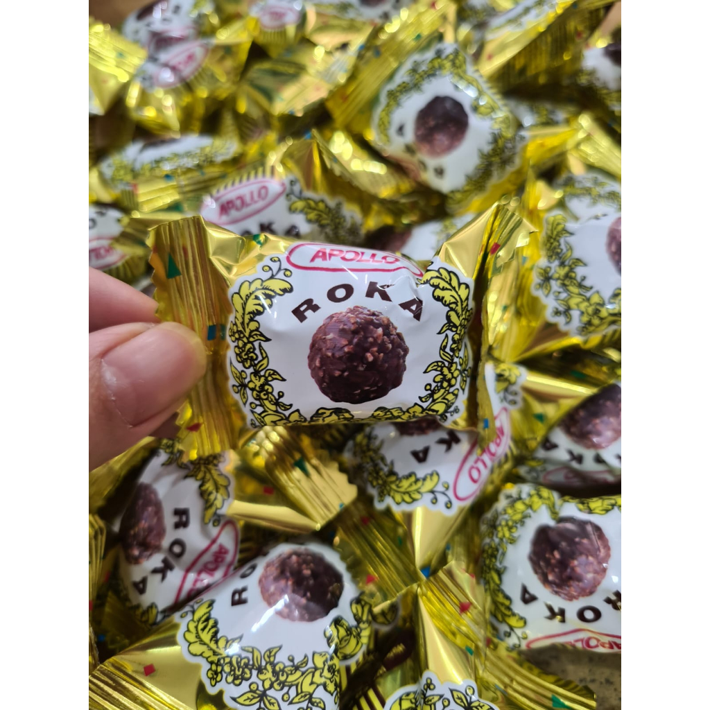 

COKELAT ROKA APOLLO WAFER BOLA COKELAT ISI 5 BUTIR / APOLLO ROKA COKELAT KACANG / WAFER BOLA COKELAT APOLLO ROKA