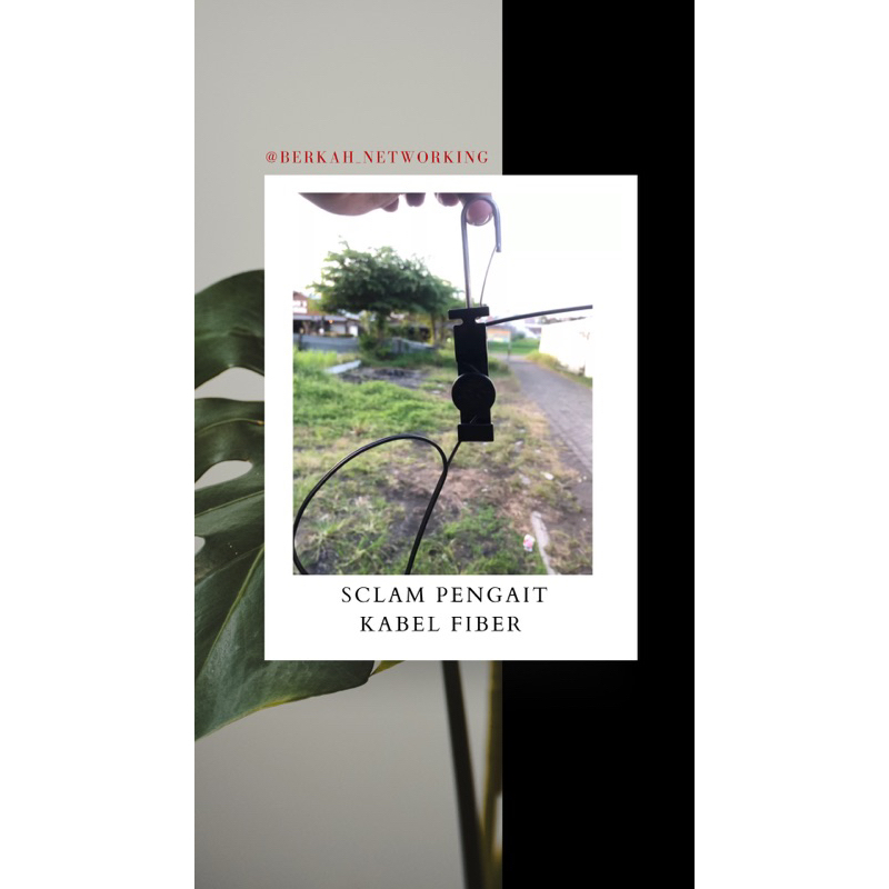 S-CLAMP/SCLAM FIBER OPTIK RT RW NET  ICONNET ISP WIFI/ S CLAM PENGAIT KABEL FO