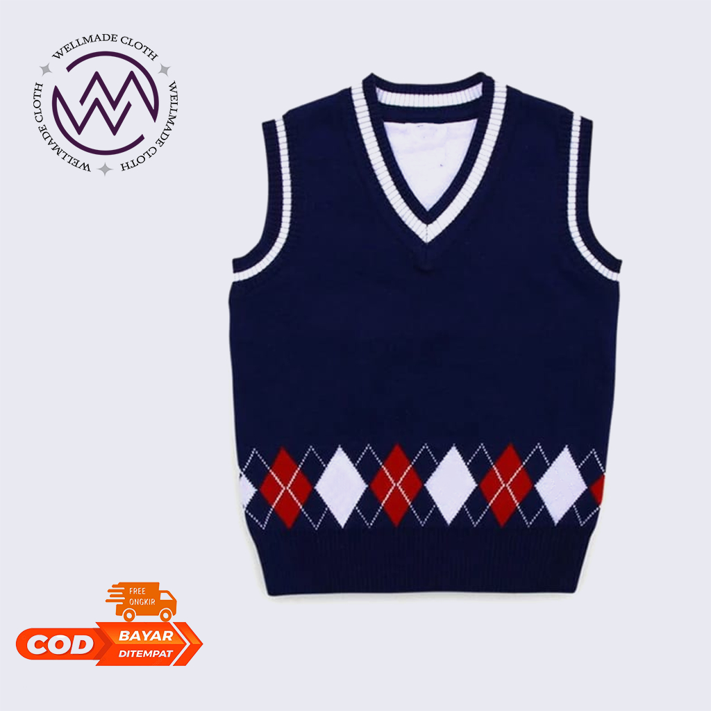 Rompi Rajut anak cowok Usia 3-8 thn VEST atau rompi Knit Rompi Rajut Anak TK SD Rompi Rajut Anak Mur