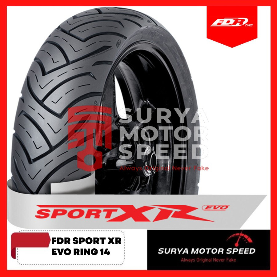 Ban Tubeless FDR Sport XR Evo 80 90 100 110 130 13 14 Motor Matic Scooter Skuter Mio Vario PCX Aerox Scoopy