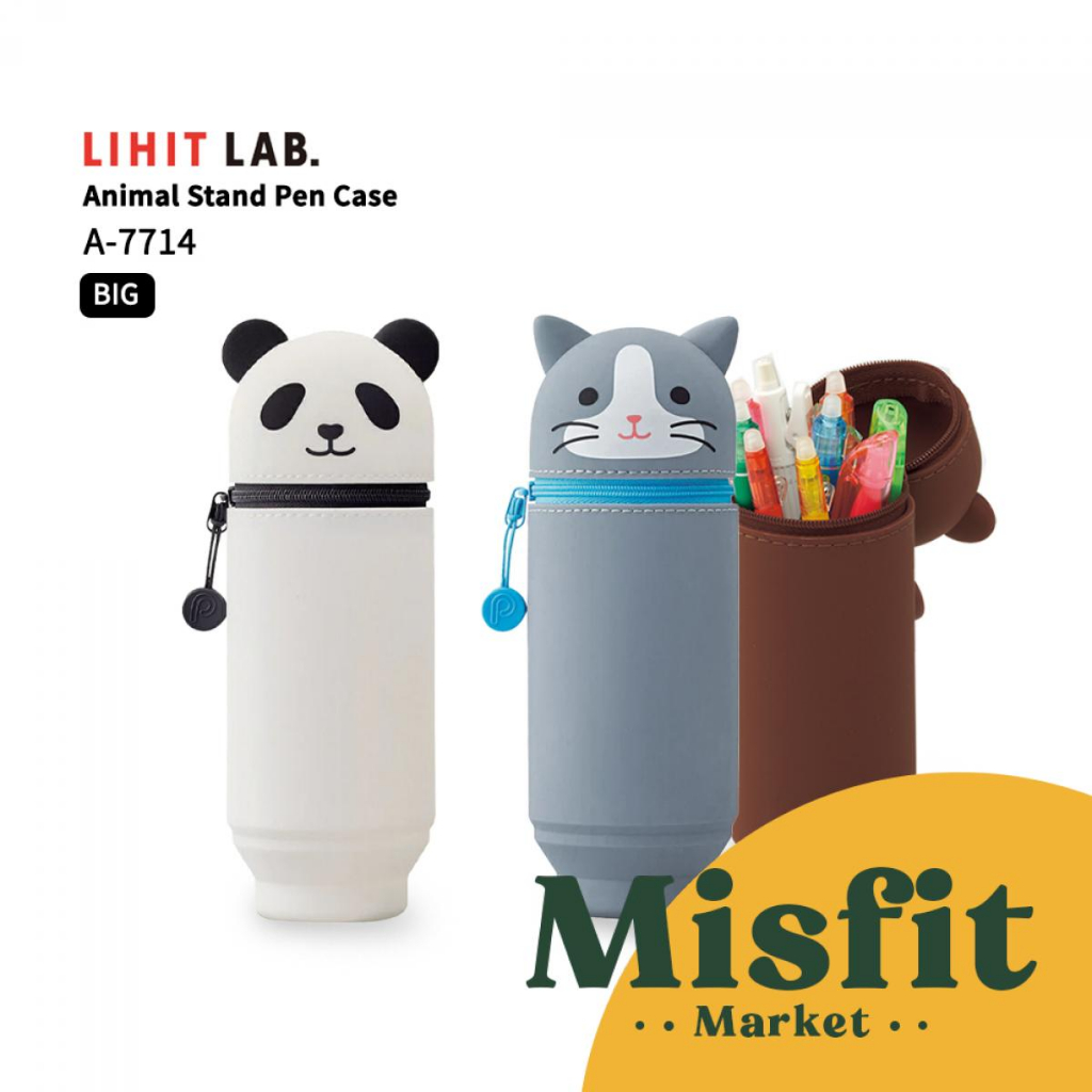 

Lihit Lab A-7712 A-7714 Animal Punilabo Stand Pen Case BIG Tempat Kotak Pensil Karakter