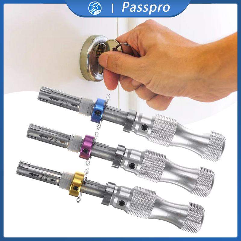 3pcs/Set Tubular Lock Pick Locksmith Alat Pembuka Kunci Brankas/Pengaman Motor
