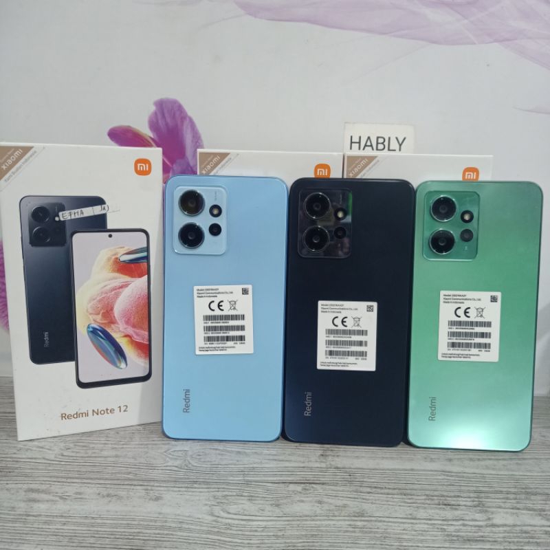 XIAOMI REDMI NOTE 12 8/128GB dan 6/128GB SECOND FULLSET
