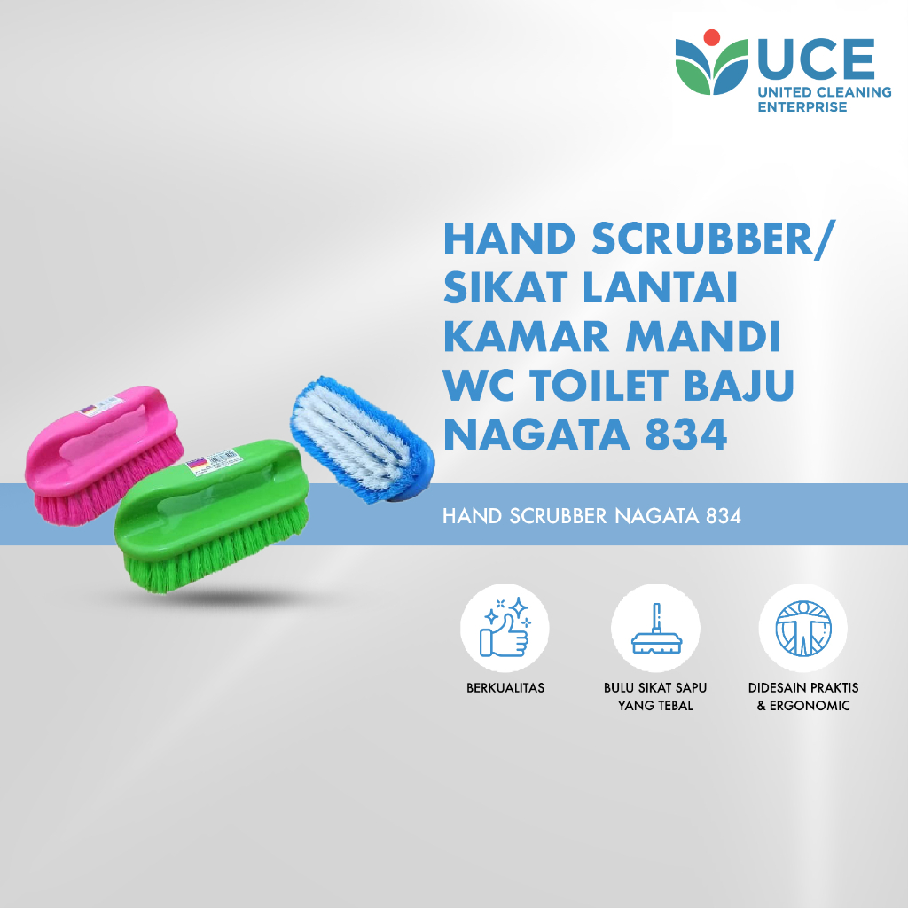 Nagata Hand Scrubber/Sikat Lantai Kamar Mandi WC Toilet Baju 834