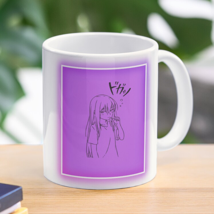 Mug Keramik Kawaii Anime Girl Neon