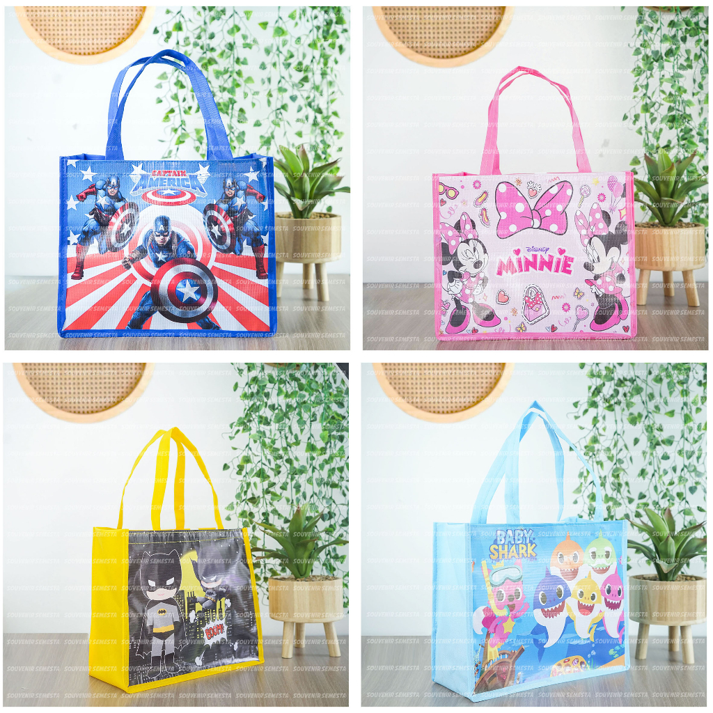 

Tas Ultah Ready Stock Ukuran Lebih Besar T25 P30/ Tas Ulang tahun Anak / Goodie Bag Hampers Souvenir