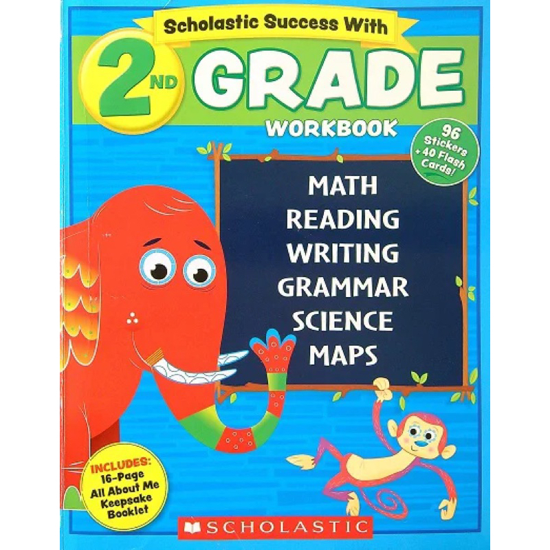scholastic success with 2nd grade workbook buku activity anak best seller tebal super murah math rea