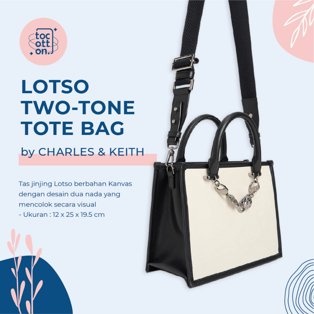 Lotso Two-Tone Tote Bag by CHARLES & KEITH