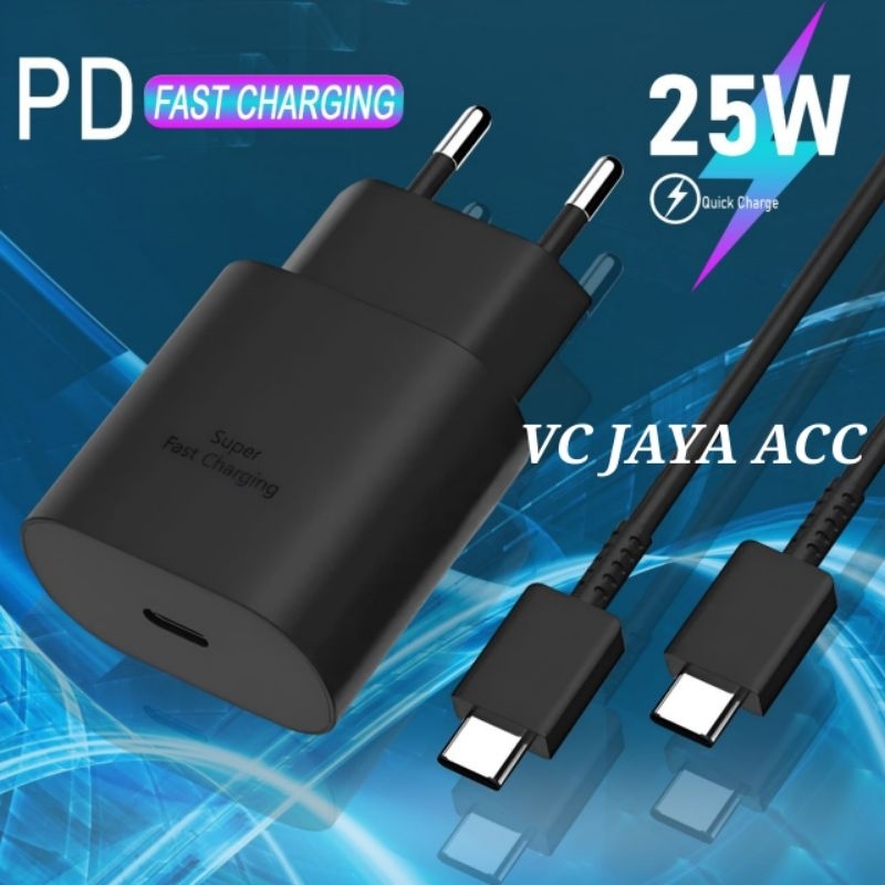 Charger Casan Samsung Galaxy A52 A52S A72 A73 A74 Super Fast Charging 25W 45W USB Type C To C