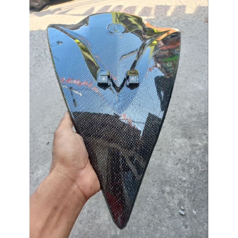 Tameng Depan Yamaha xeon karbu karbon