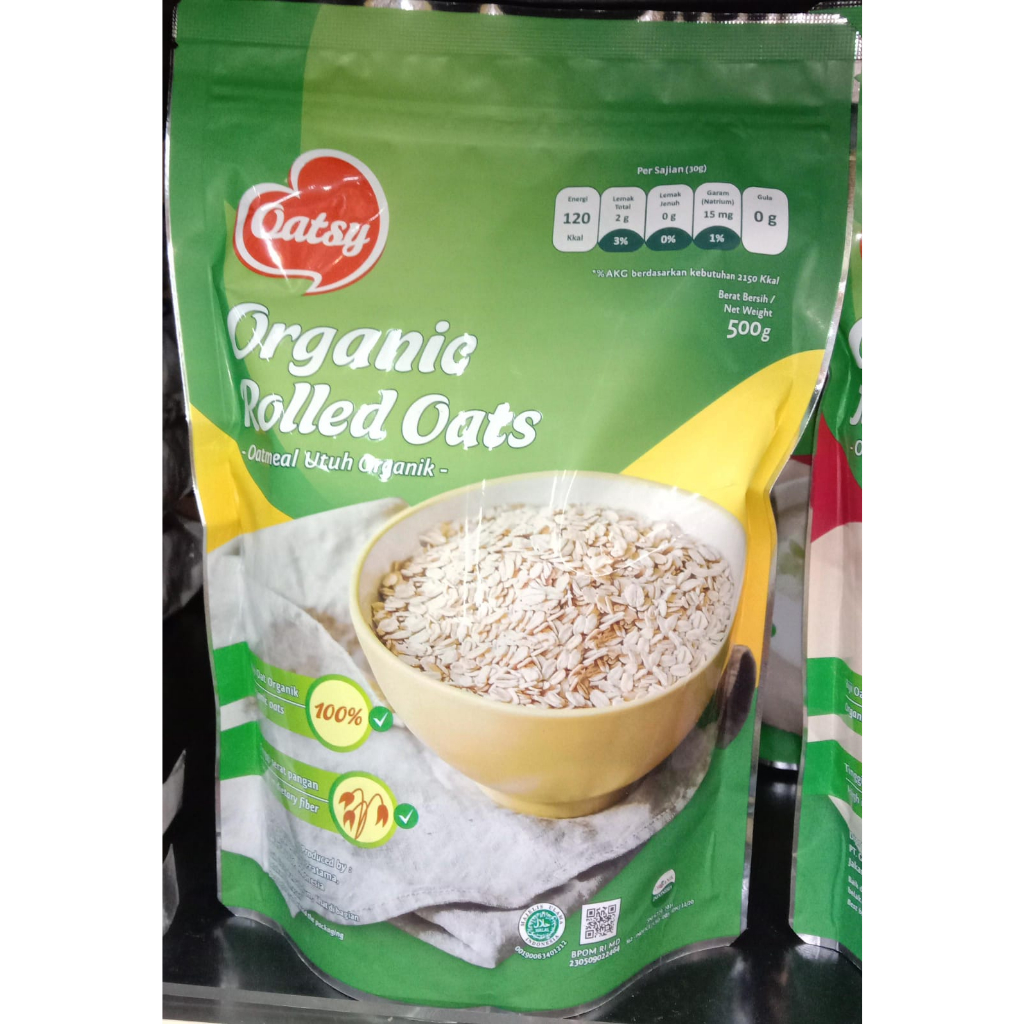 

Oatsy organic rolled oats 500g