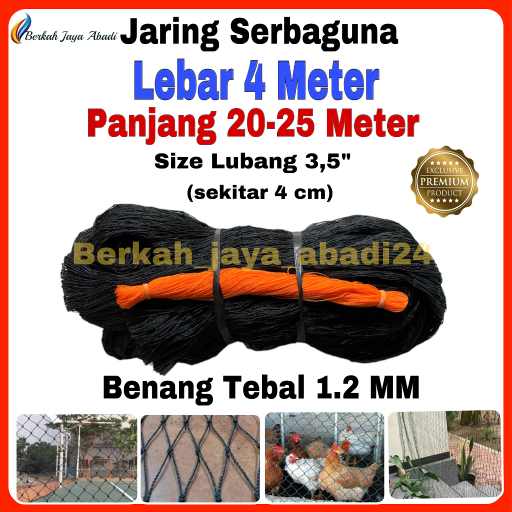 Jaring Ayam Tebal Lebar 4 Meter / Jaring Pagar Ayam / Jaring Kandang Ayam