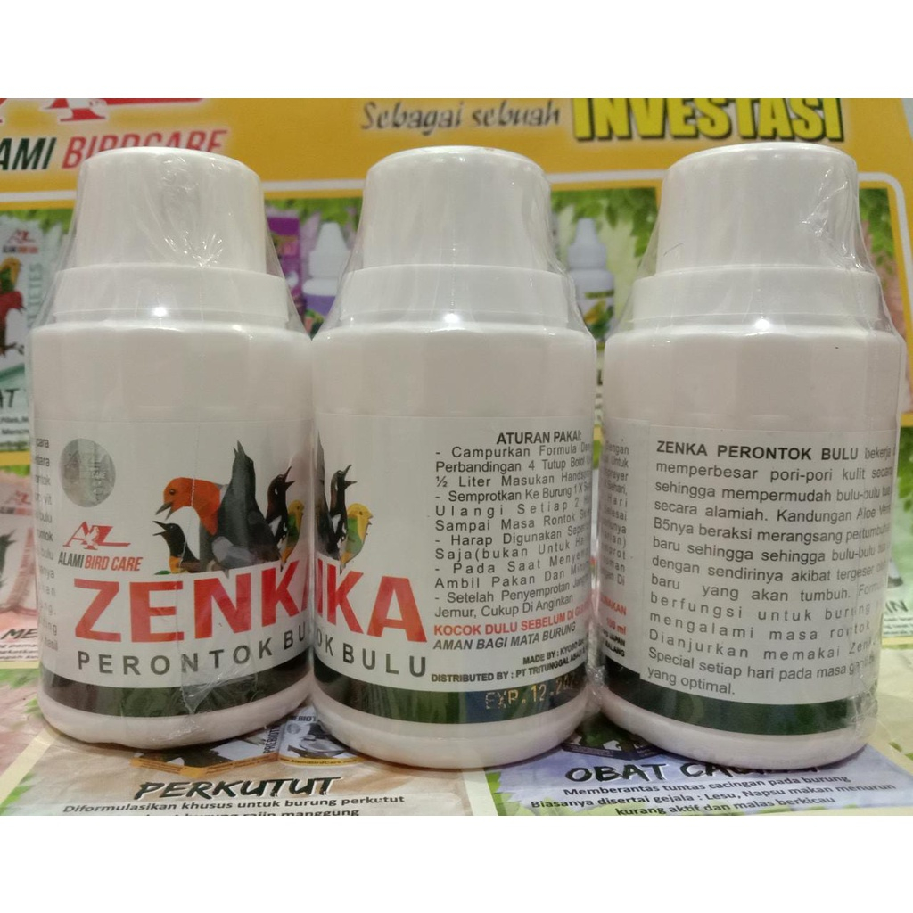 ZENKA PERONTOK BULU ALAMI BIRD CARE OBAT PERONTOK BULU SEMUA BURUNG