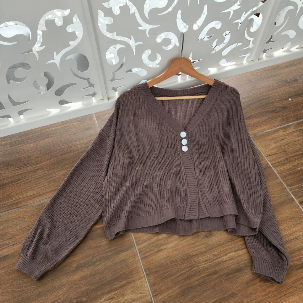 Outer Rajut kancing | Outer Rajut Wanita Terbaru | Terlaris