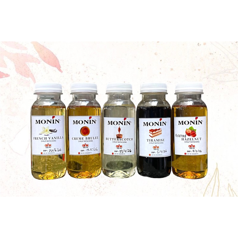 

XMASTER MONIN SYRUP PREMIUM REPACKING 100ML - COFFEE & FLAVOUR SERIES