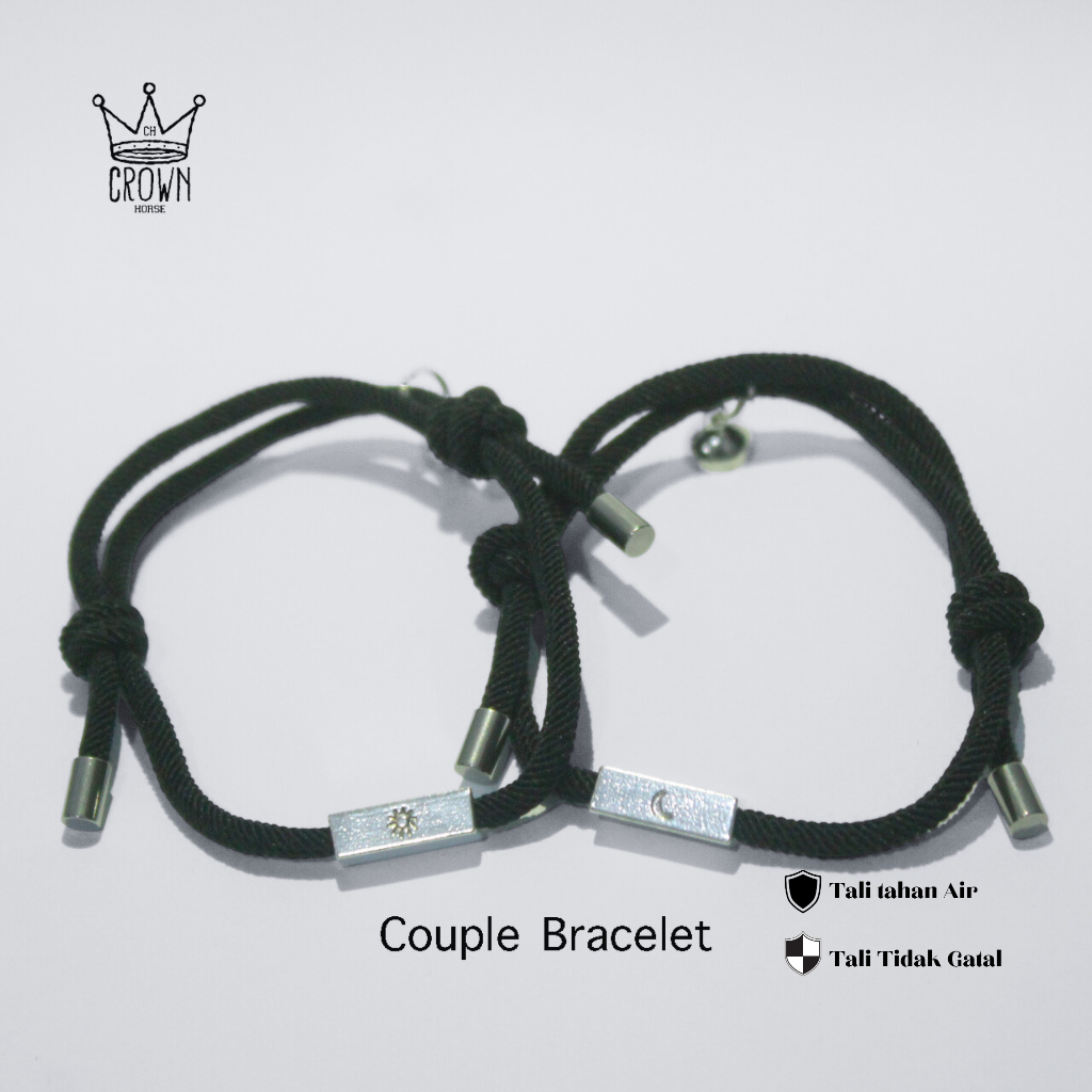 SUN & MOON MAGNET BRACELET / GELANG COUPLE PASANGAN MAGNET / KADO SPESIAL PASANGAN PREMIUM / GELANG 