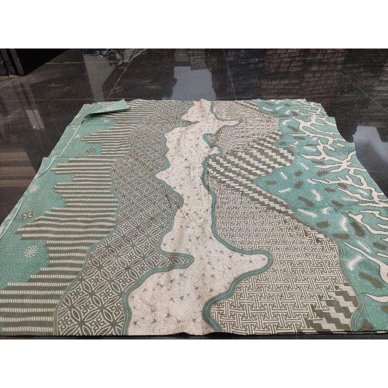 Etama Kain Batik Warna Hijau Sage