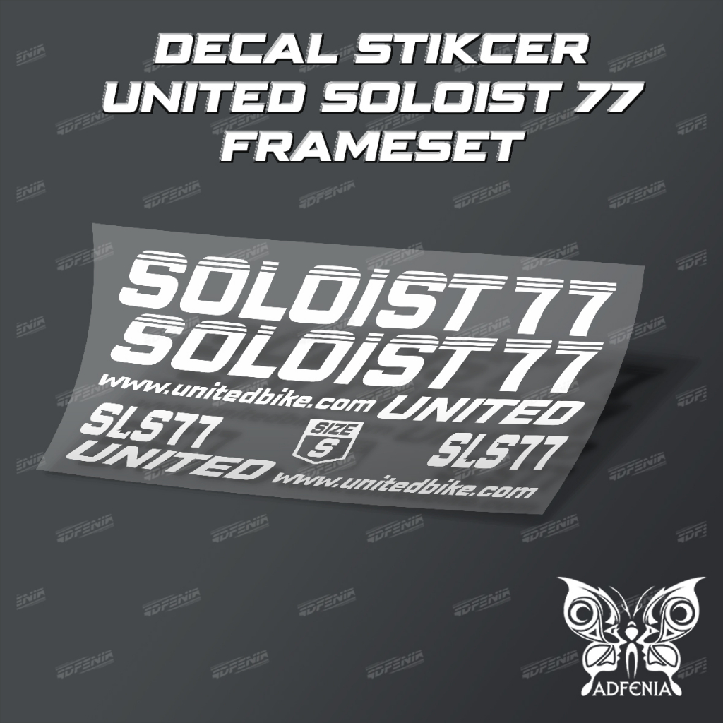 Stiker Decal Frame United Soloist 77