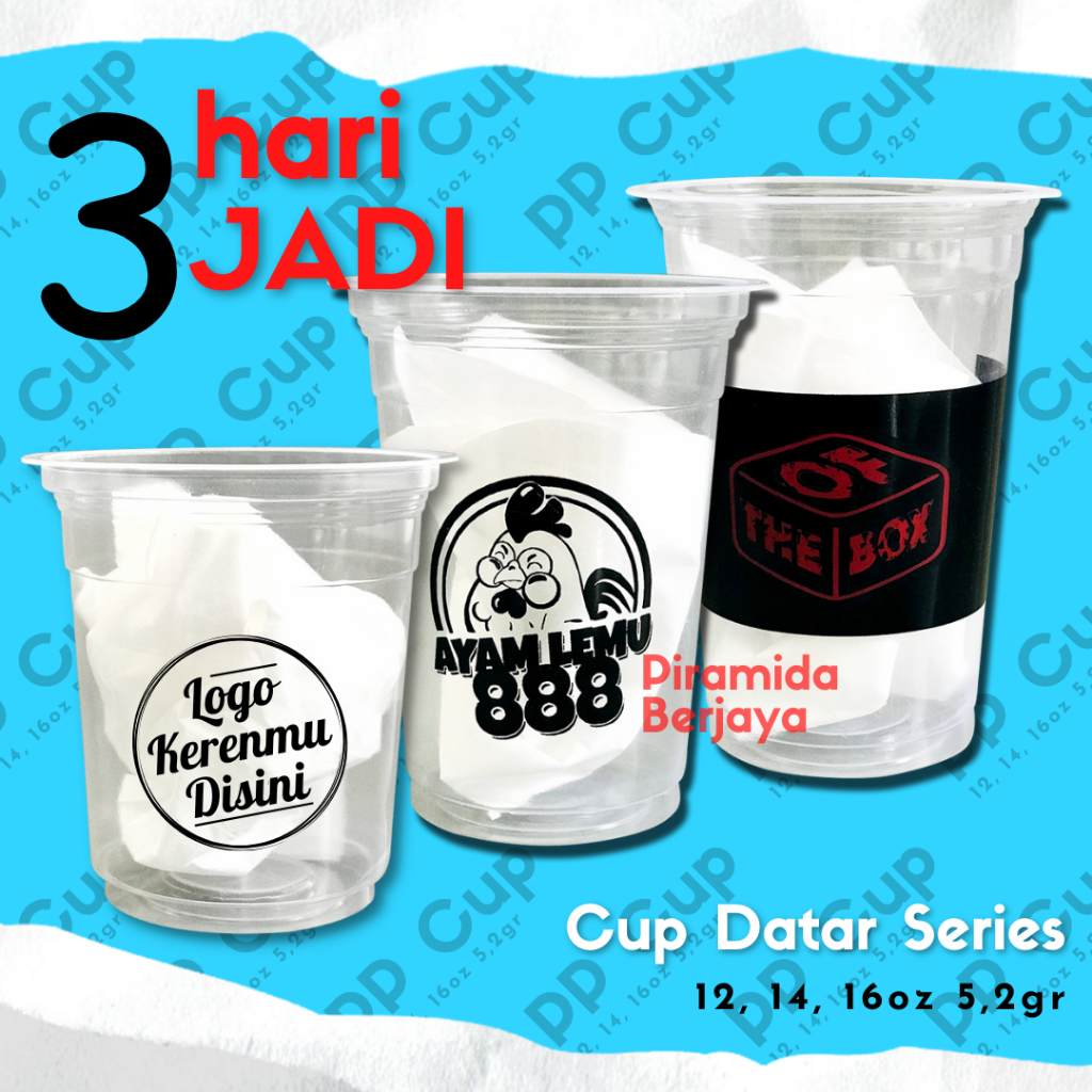 Sablon Cup 12oz, 14oz, 16oz gramasi 5,2gr STARINDO
