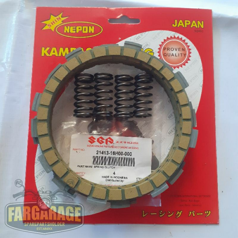 Kampas kopling rx king nepon set per kopling FL asli