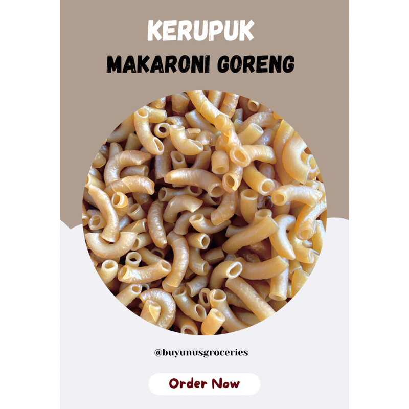 

Makaroni Goreng Mekar (Mengembang) 250g-500g