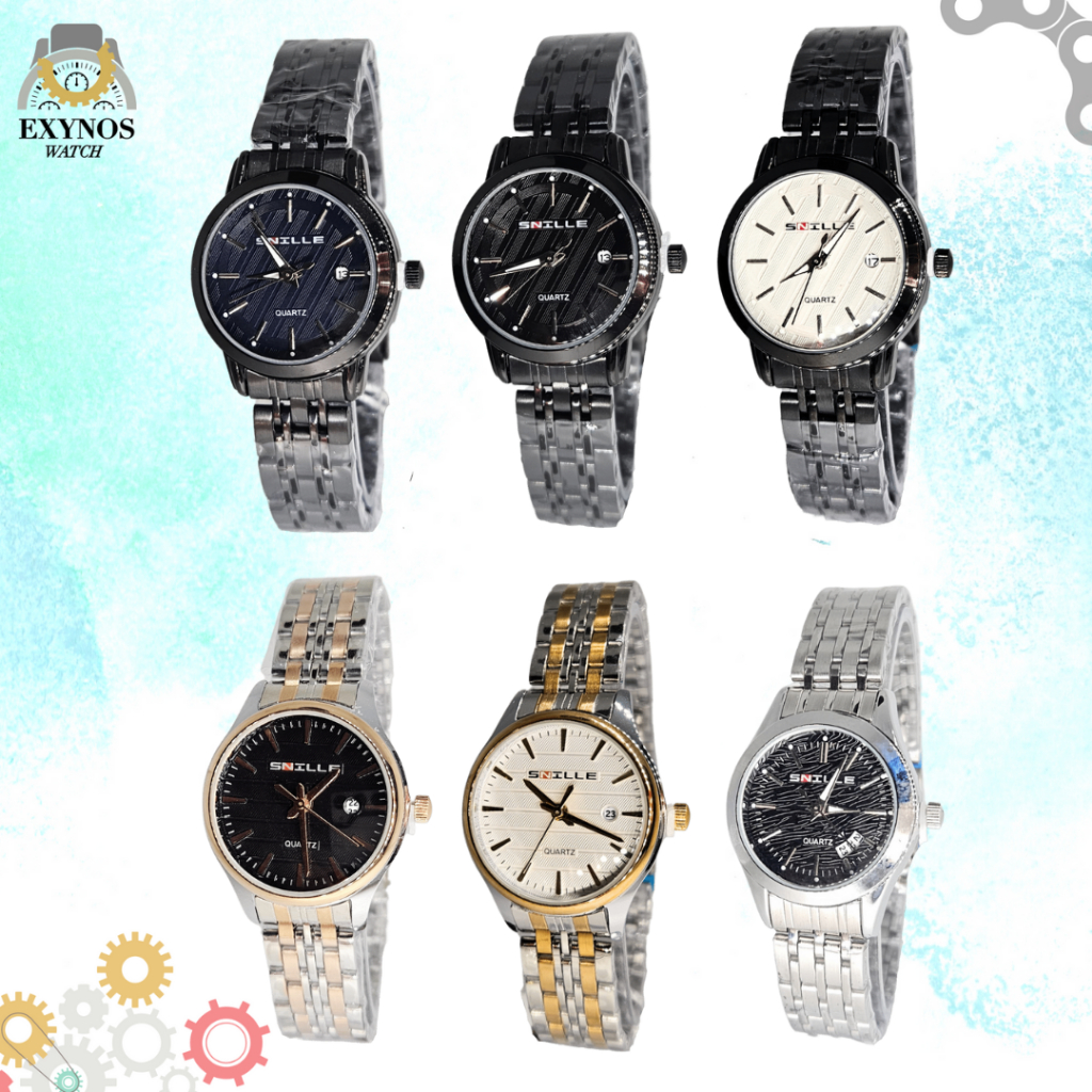 JAM TANGAN WANITA ANLOG RANTAI STAINLESS WATER RESIST SNILLE ORIGINAL