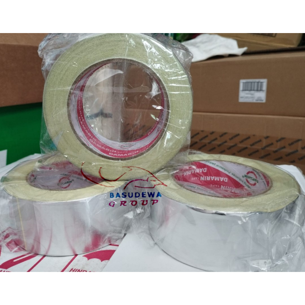 LAKBAN ALUMUNIUM FOIL TAPE 2" DAMARIN / LAKBAN ALUMUNIUM FOIL TAPE 2 INCH