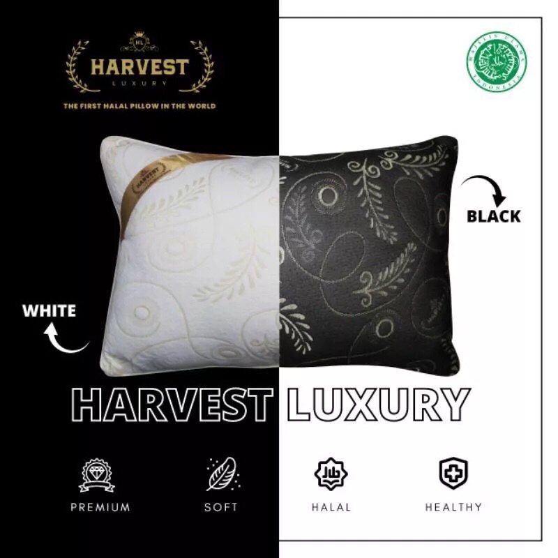 BANTAL HOTEL HARVEST JUMBO BANTAL MEDIUM BANTAL EMPUK GULING HARVEST HITAM PUTIH