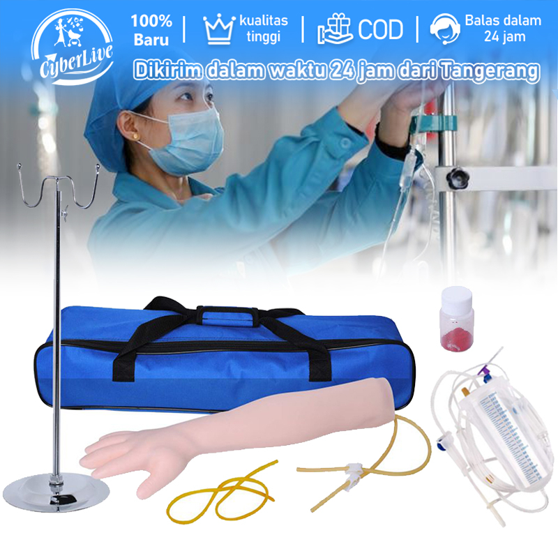 Set Phantom Manikin Tangan / Lengan Infus Silikon / Alat Peraga Manekin