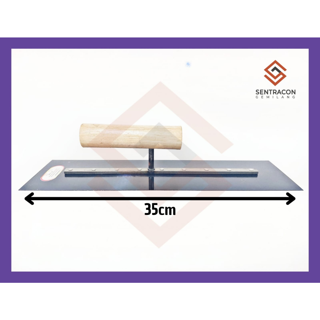 GROSIR - Raskam / Roskam / Trowel Plat Baja 35cm Polos - Alat Acian Tembok - TN3500