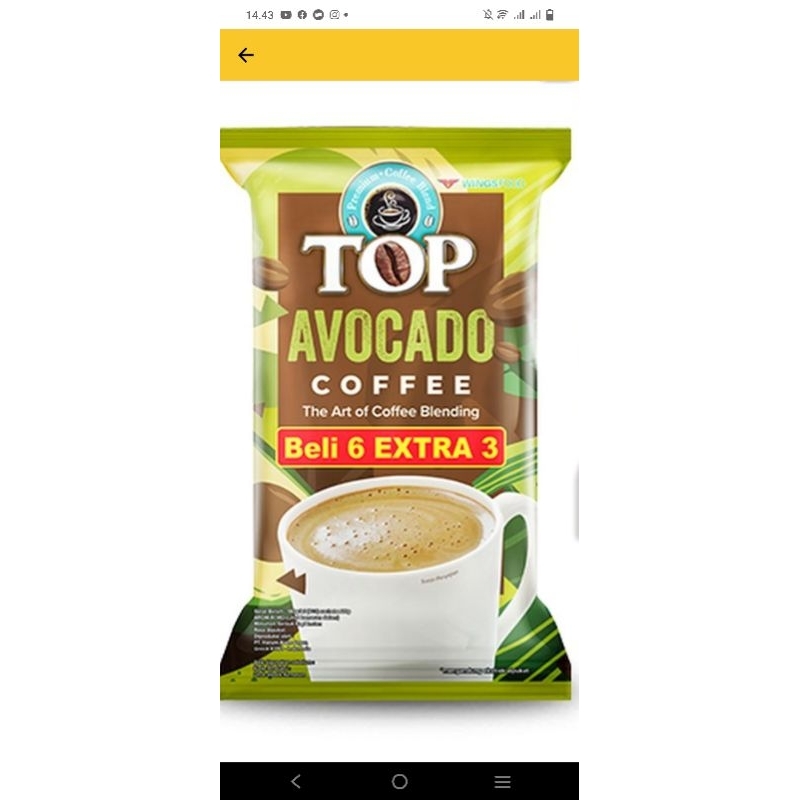 

top coffee instant avocado