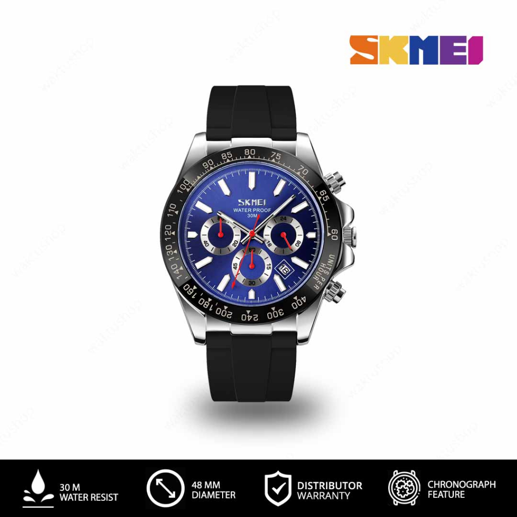 SKMEI 9275 Original Jam Tangan Pria Analog Silikon Jam Tangan Tahan Air